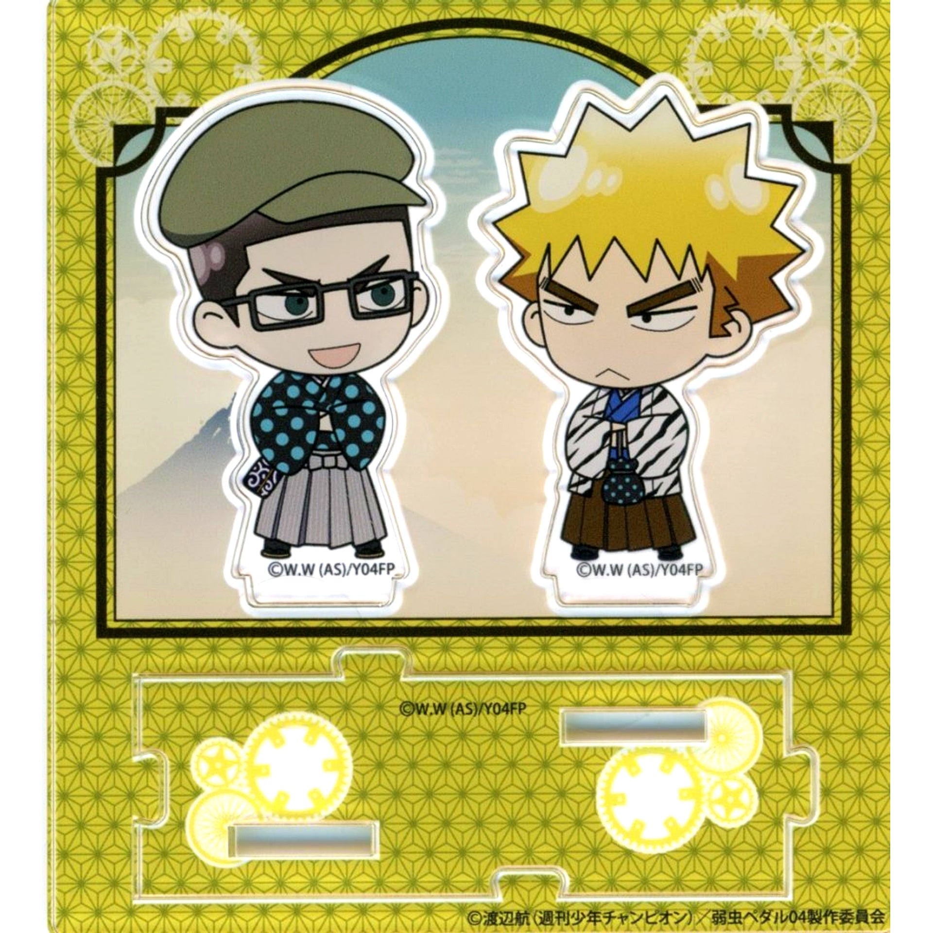 Shingo Kinjo & Juichi Fukutomi Acrylic Stand Tokyo Classic Mini Character Ver. Yowamushi Pedal GLORY LINE [USED]