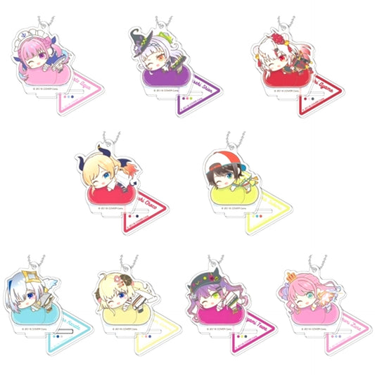 Set of 9 Hololive Hug Meets Stand Mini Acrylic Keychain D [USED]