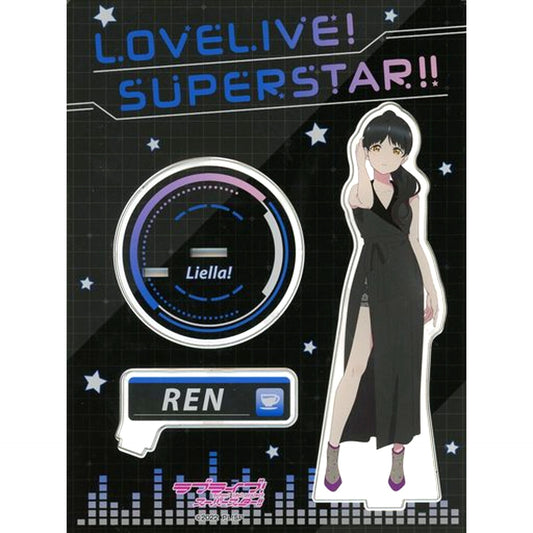 Ren Hazuki Big Acrylic Stand Love Live! Superstar!! Black Collection by Zozotown [USED]
