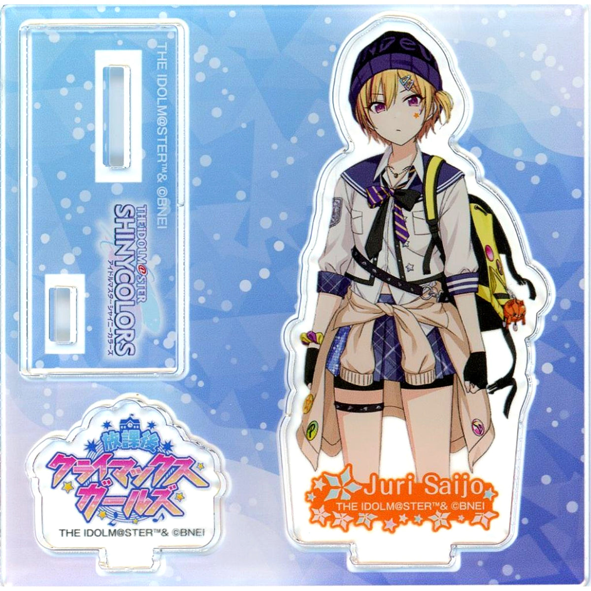Juri Saijo The Idolmaster Shiny Colors x Karaoke no Tetsujin Tetsujin Fes 2023 Trading Mini Acrylic Stand B Box [USED]