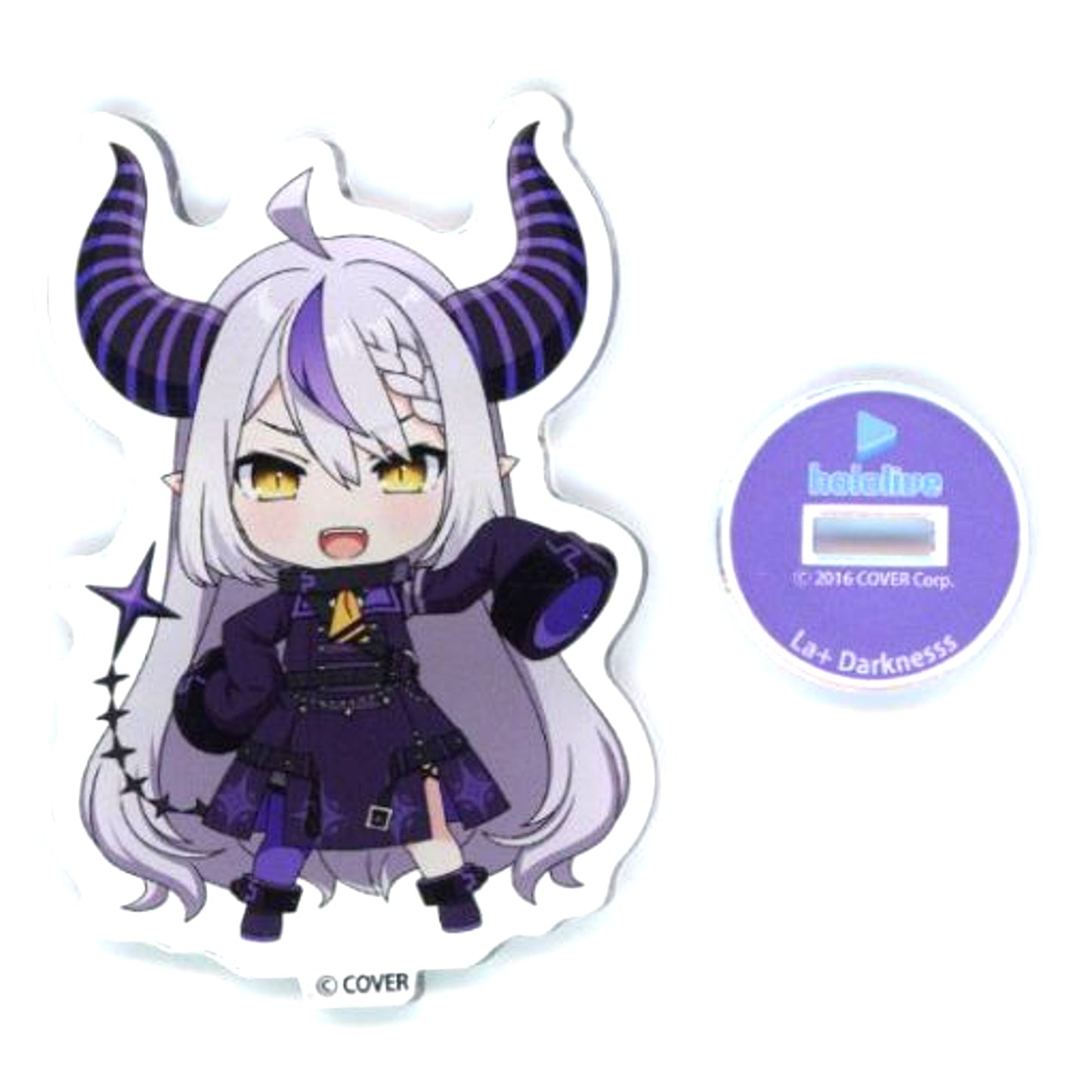 La+ Darknesss Virtual YouTuber hololive Nendoroid Plus Acrylic Stand [USED]