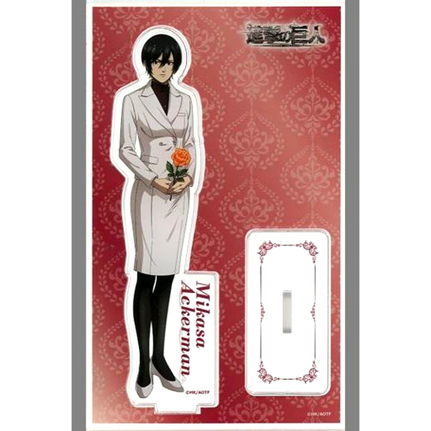 Mikasa Ackerman Attack on Titan The Final Season Final Chapters x Karaoke no Tetsujin Acrylic Stand [USED]