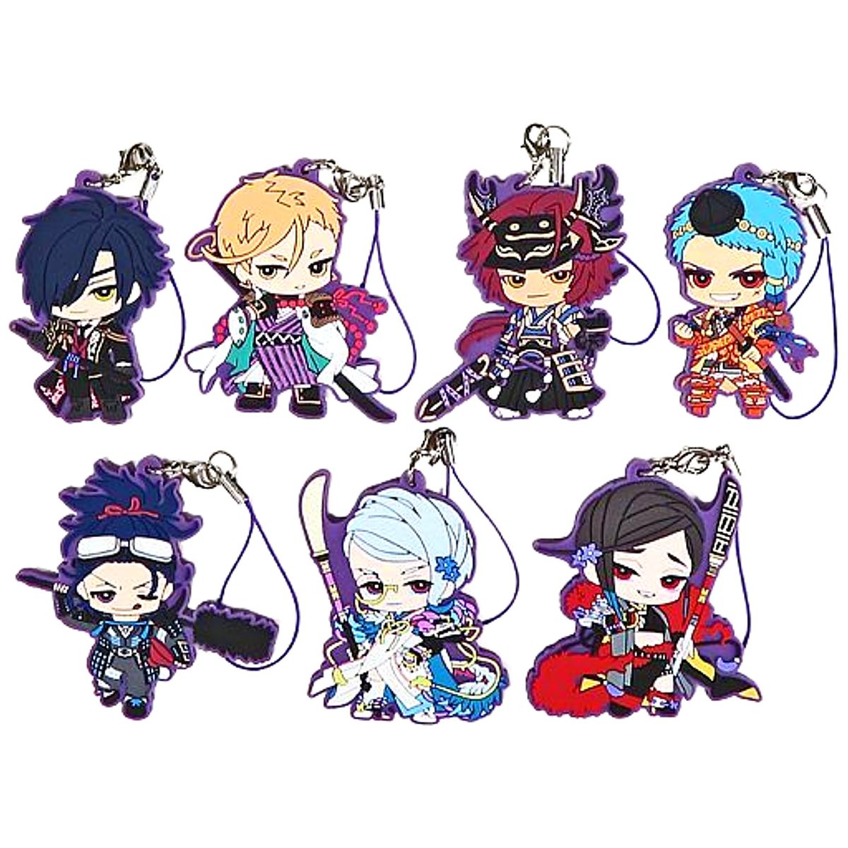 Shokudaikiri Mitsutada & Others Touken Ranbu ONLINE All 7 Types Set Capsule Rubber Mascot Kiwame No.7 [USED]
