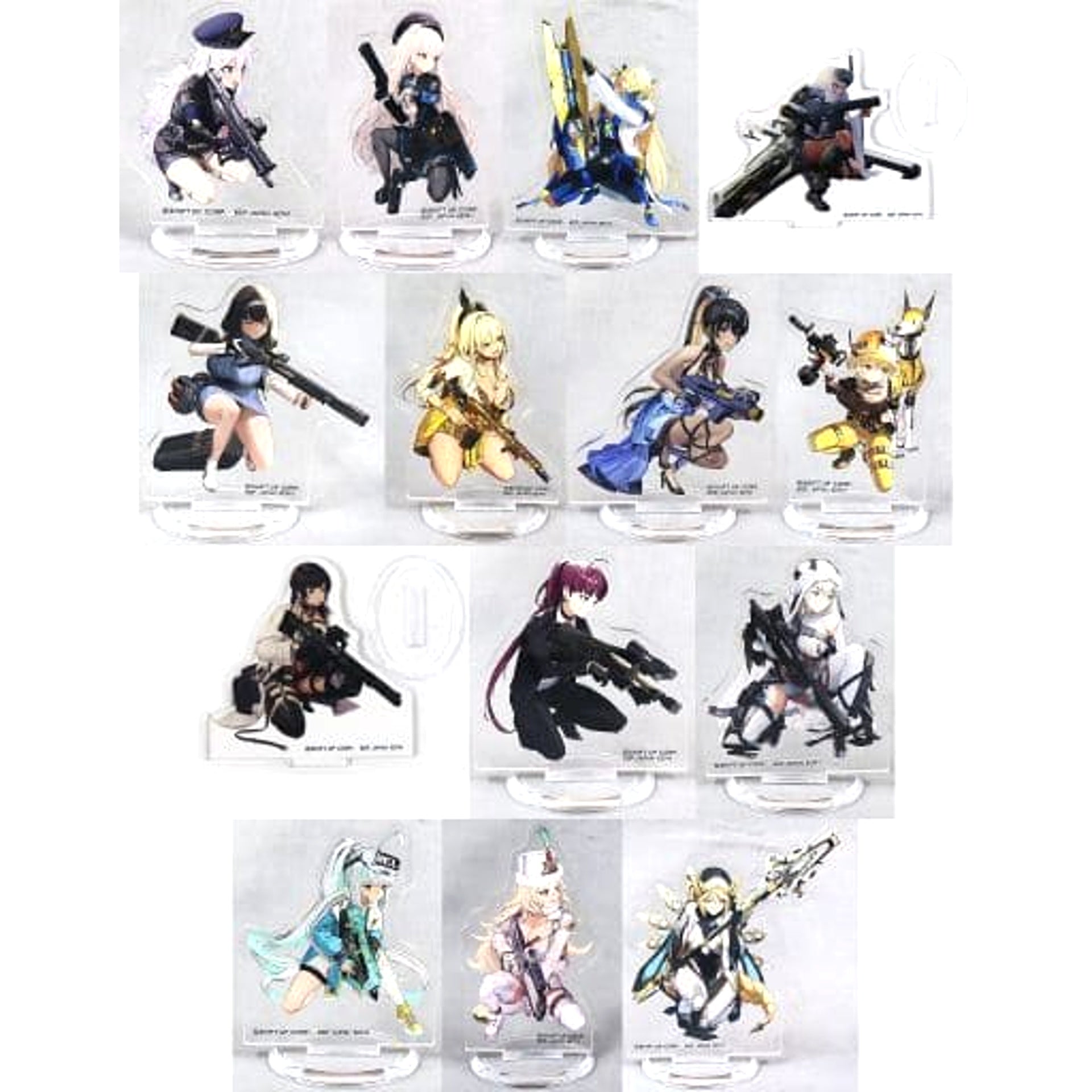 Goddess of Victory: Nikke All 14 Types Set Ichiban Kuji Battle Acrylic Stand Prize K Acrylic Stands [USED]