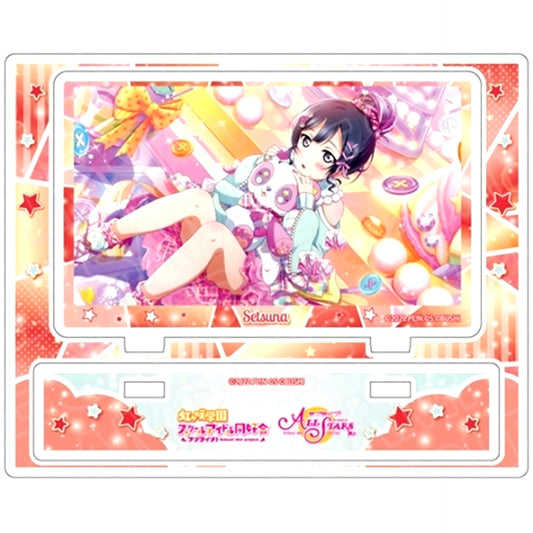 Setsuna Yuki Colorful Knitting Ver. Acrylic Stand Love Live! School Idol Festival ALL STARS [USED]