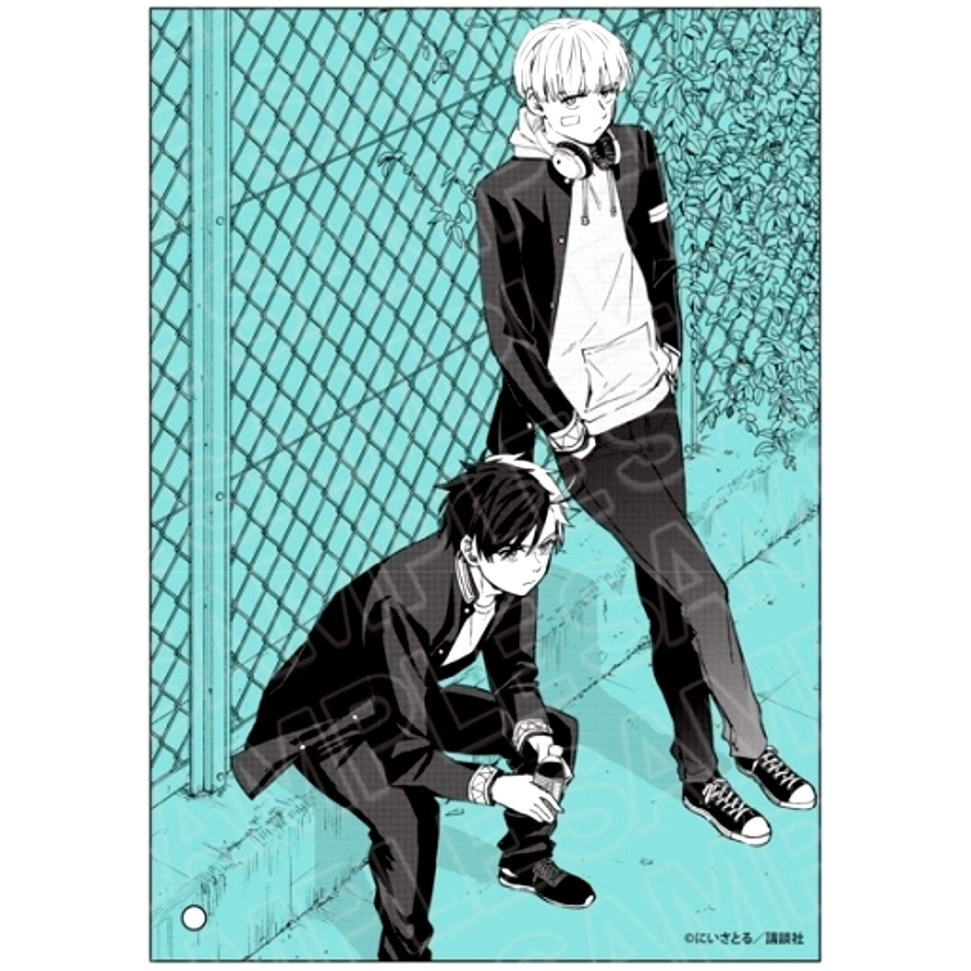 Haruka Sakura & Ren Kaji F. WIND BREAKER Mini Acrylic Art [USED]