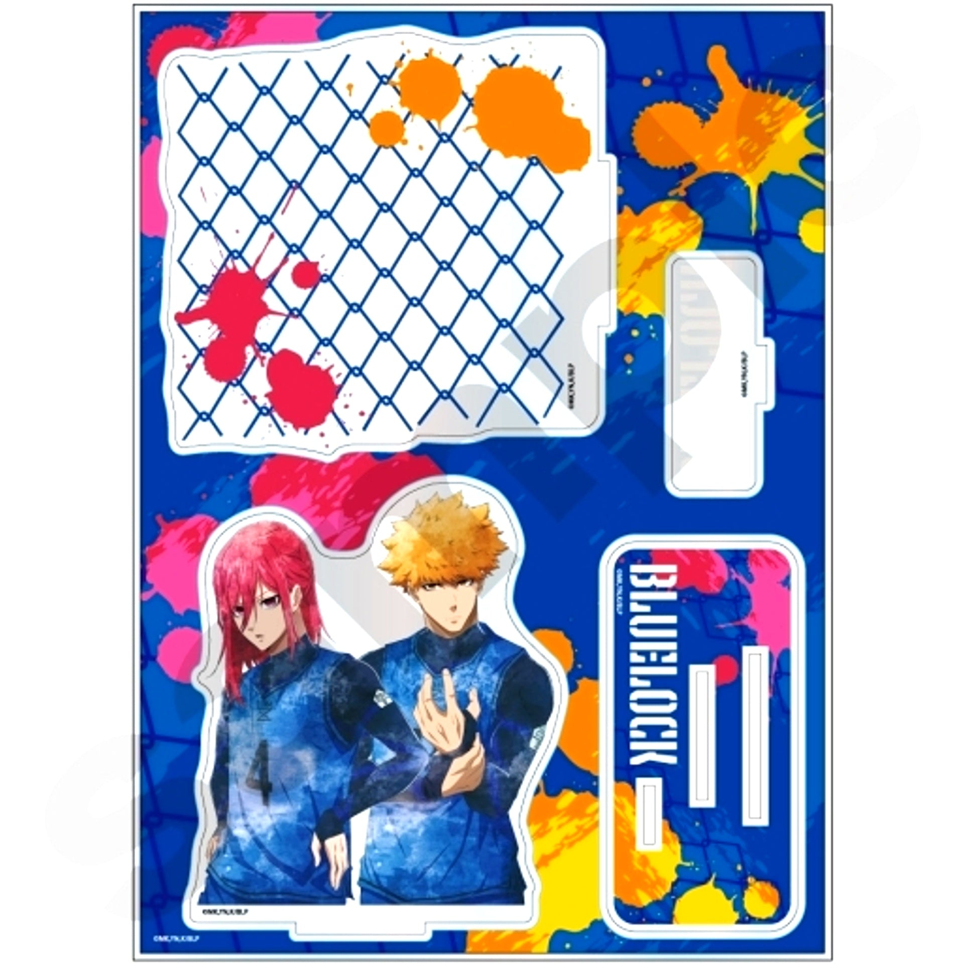 Hyoma Chigiri and Rensuke Kunigami Blue Lock Grunge Art Acrylic Diorama [USED]
