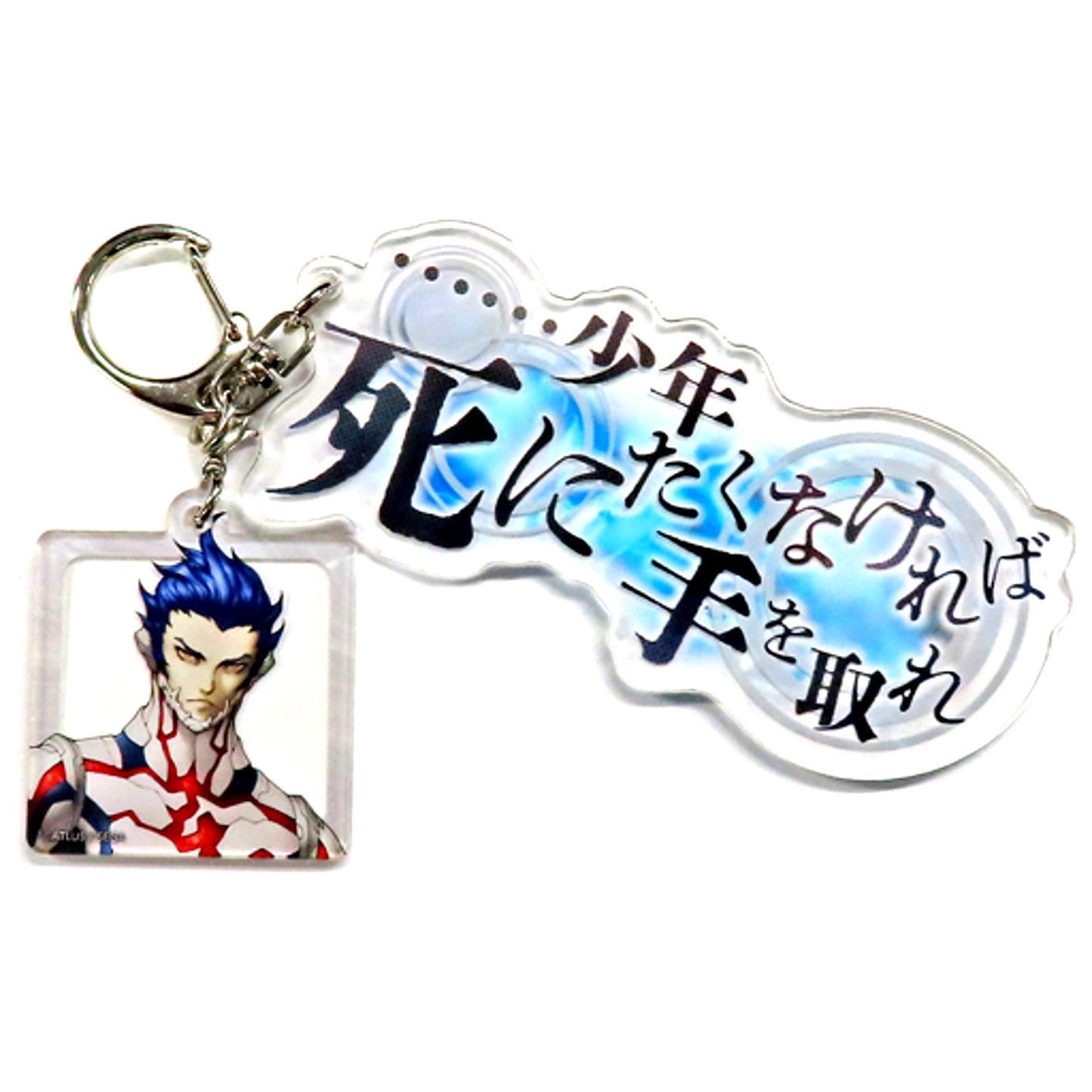 Take my hand if you don't want to die Shin Megami Tensei Quote Acrylic Keychain 30th Anniv Thanksgiving [USED]