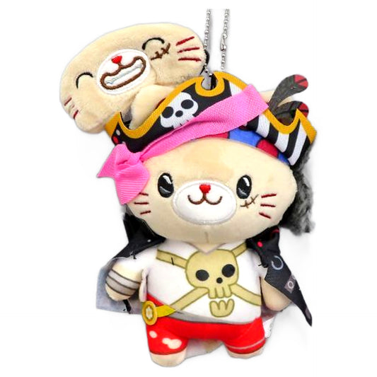 One Piece Film Red Monkey D. Luffy withCAT Plush Keychain with Eye Mask Plush [USED]