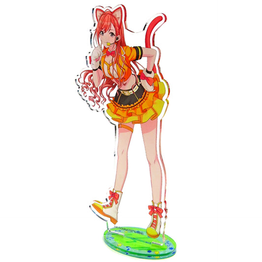 Natsuha Arisugawa Acrylic Stand The Idolmaster Shiny Colors x Karaoke Manekineko [USED]