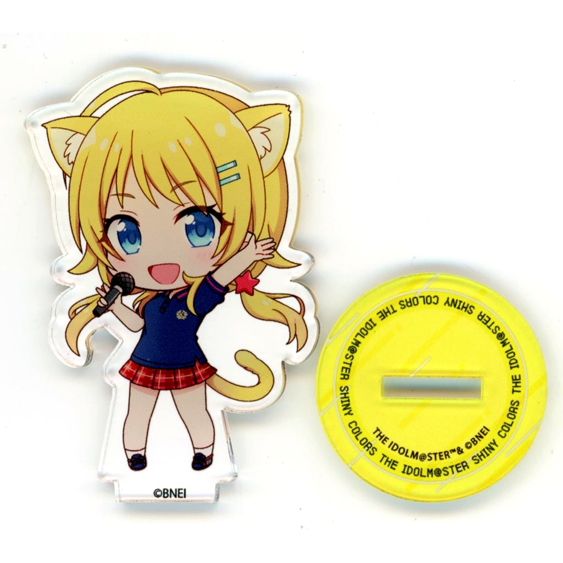 Meguru Hachimiya The Idolm@ster Shiny Colors Karaoke Manekineko Trading Mini Acrylic Stand A BOX [USED]