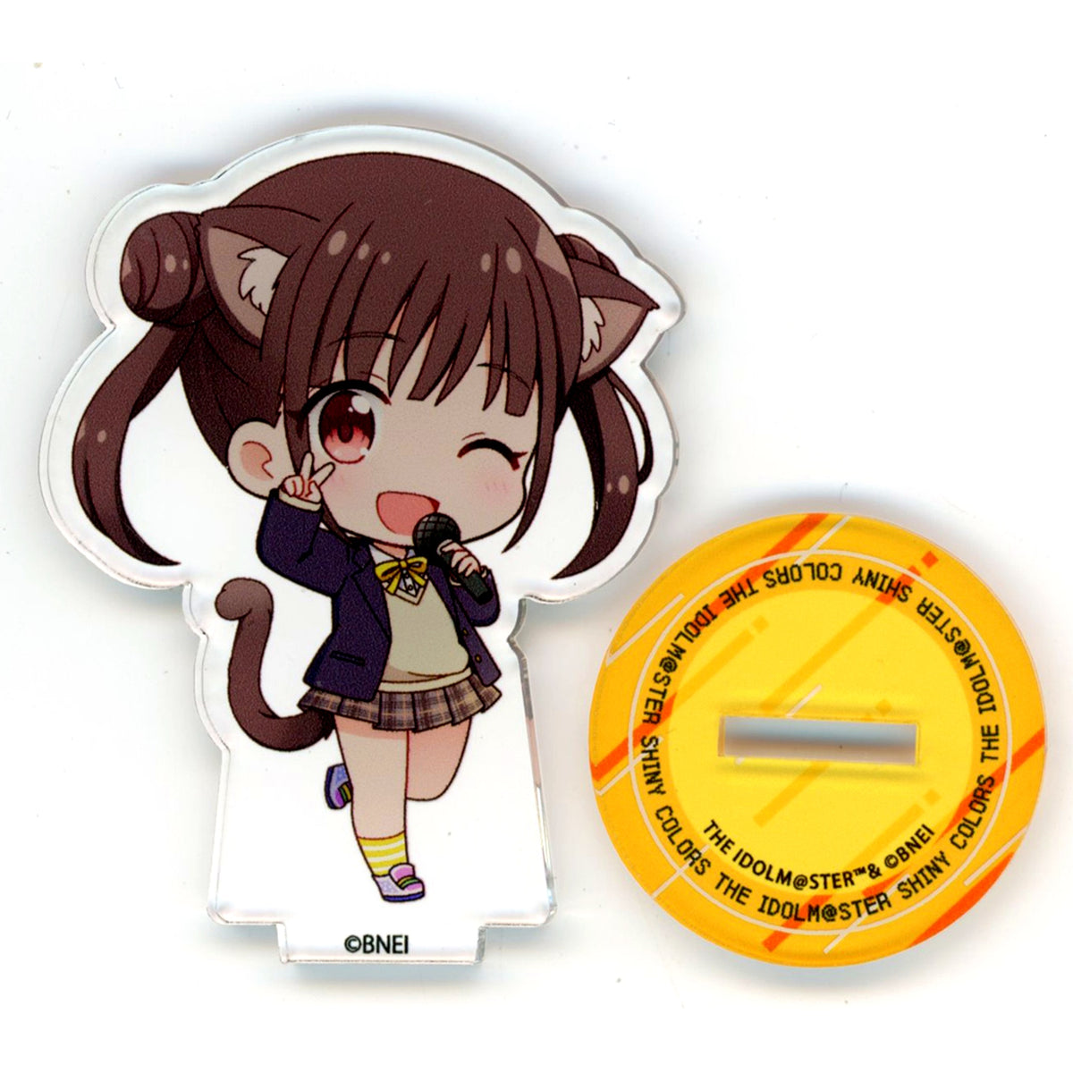 Chiyoko Sonoda The Idolmaster Shiny Colors x Karaoke Manekineko Trading Mini Acrylic Stand A Box [USED]