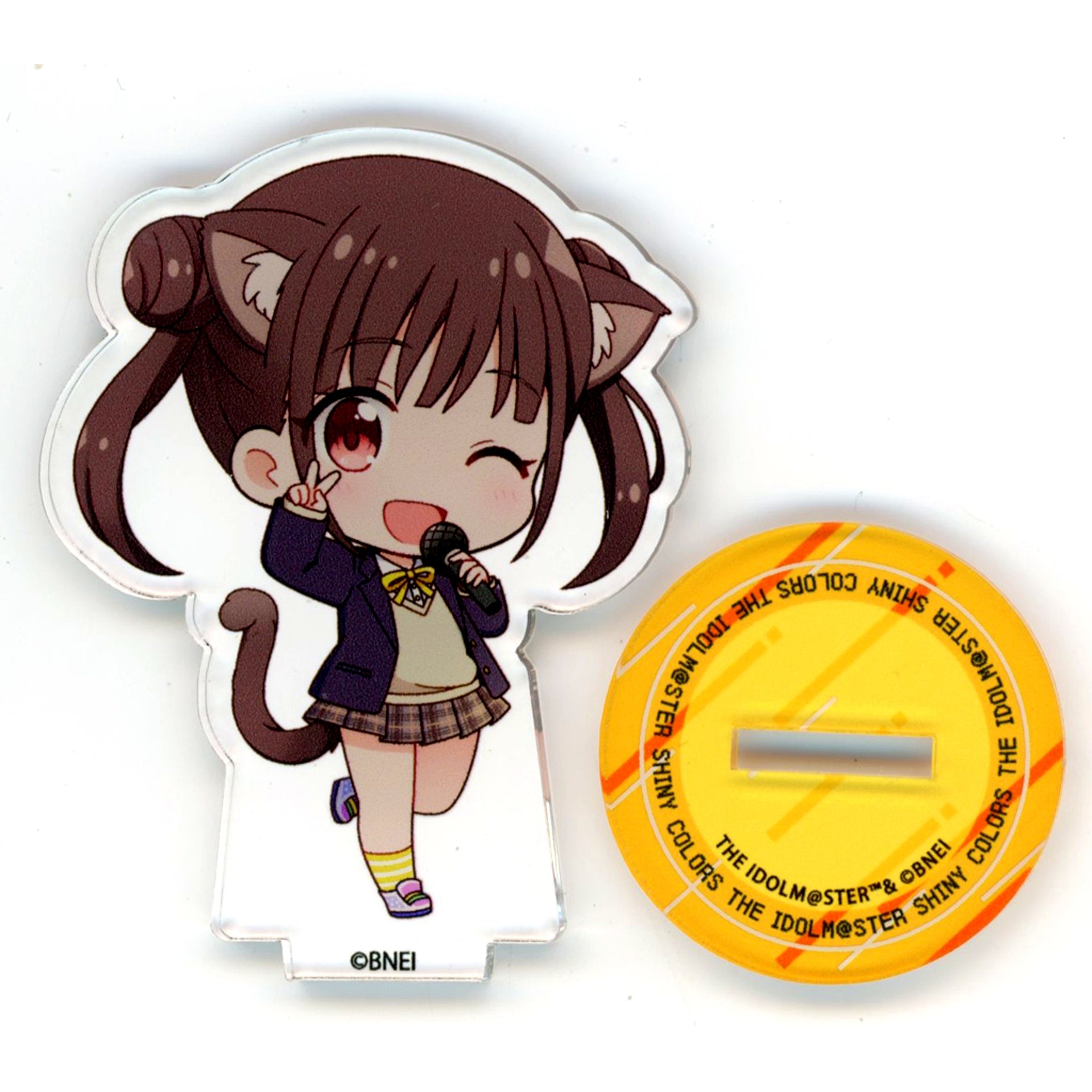 Chiyoko Sonoda The Idolmaster Shiny Colors x Karaoke Manekineko Trading Mini Acrylic Stand A Box [USED]