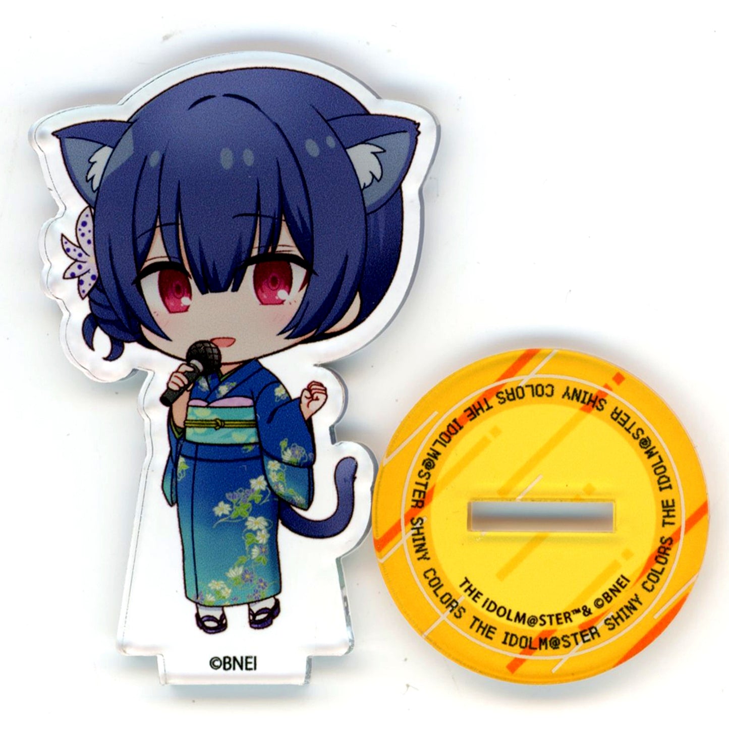 Rinze Morino The Idolmaster Shiny Colors x Karaoke Manekineko Trading Mini Acrylic Stand A Box [USED]