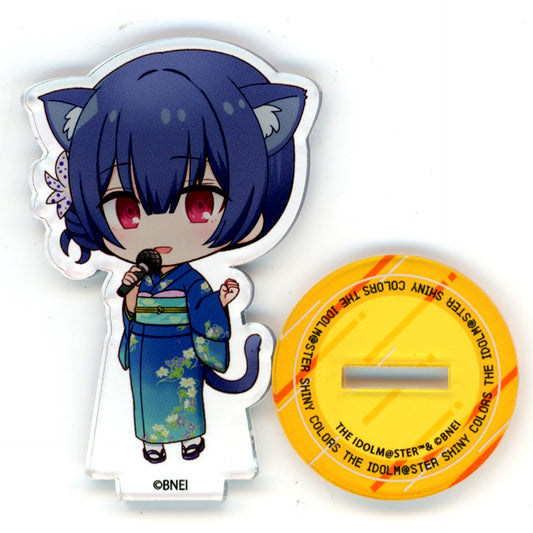 Rinze Morino The Idolmaster Shiny Colors x Karaoke Manekineko Trading Mini Acrylic Stand A Box [USED]