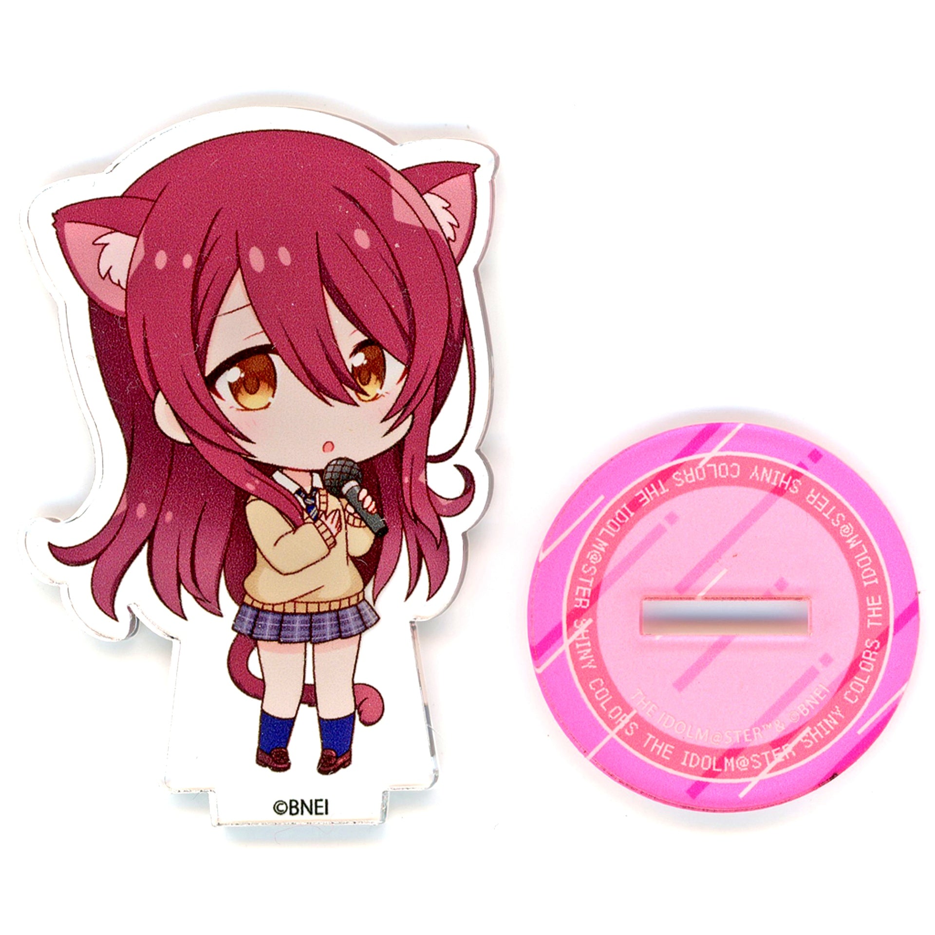 Tenka Osaki The Idolmaster Shiny Colors x Karaoke Manekineko Trading Mini Acrylic Stand B Box [USED]