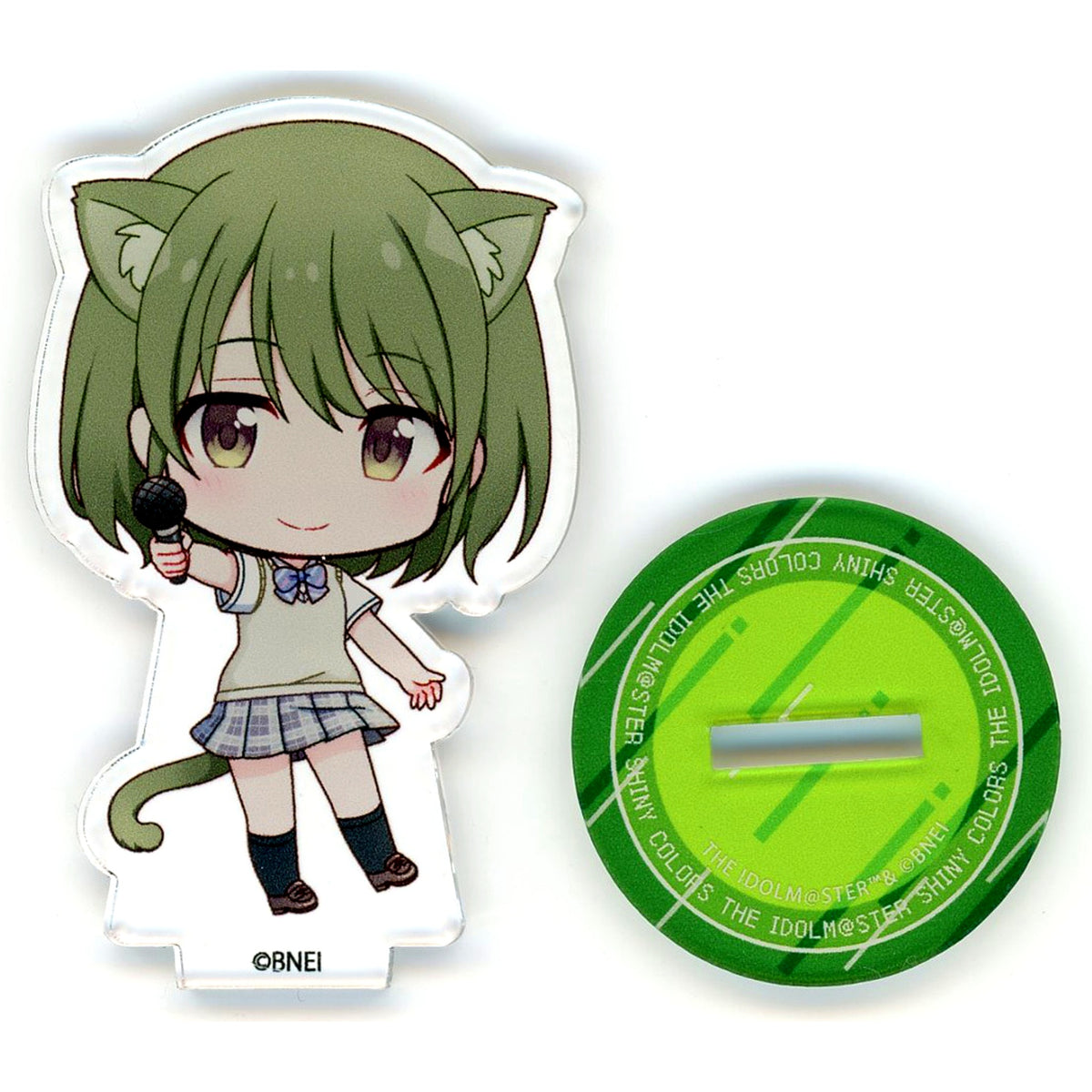 Nichika Nanakusa Trading Mini Acrylic Stand B THE IDOLM@STER Shiny Colors Karaoke Manekineko [USED]