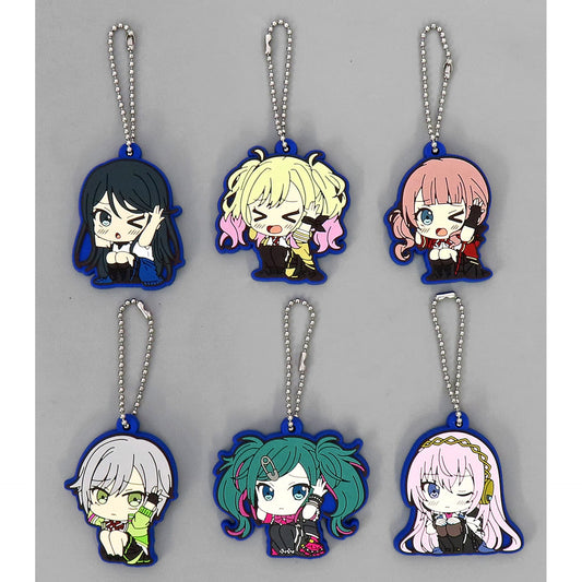 Hatsune Miku: Colorful Stage! Ichika Hoshino & Others All 6 Types Set ViVimus Rubber Keychain Collection Leo/Need Keychains [USED]