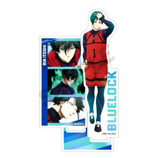 Rin Itoshi Stripe Acrylic Stand Blue Lock [USED]