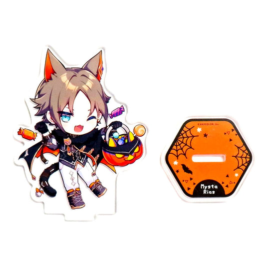 Mysta Rias Virtual YouTuber Nijisanji NIJISANJI EN Luxiem x KIRABASE Halloween Collaboration Cafe Mini Character Acrylic Stand Taiwan Exclusive [USED]