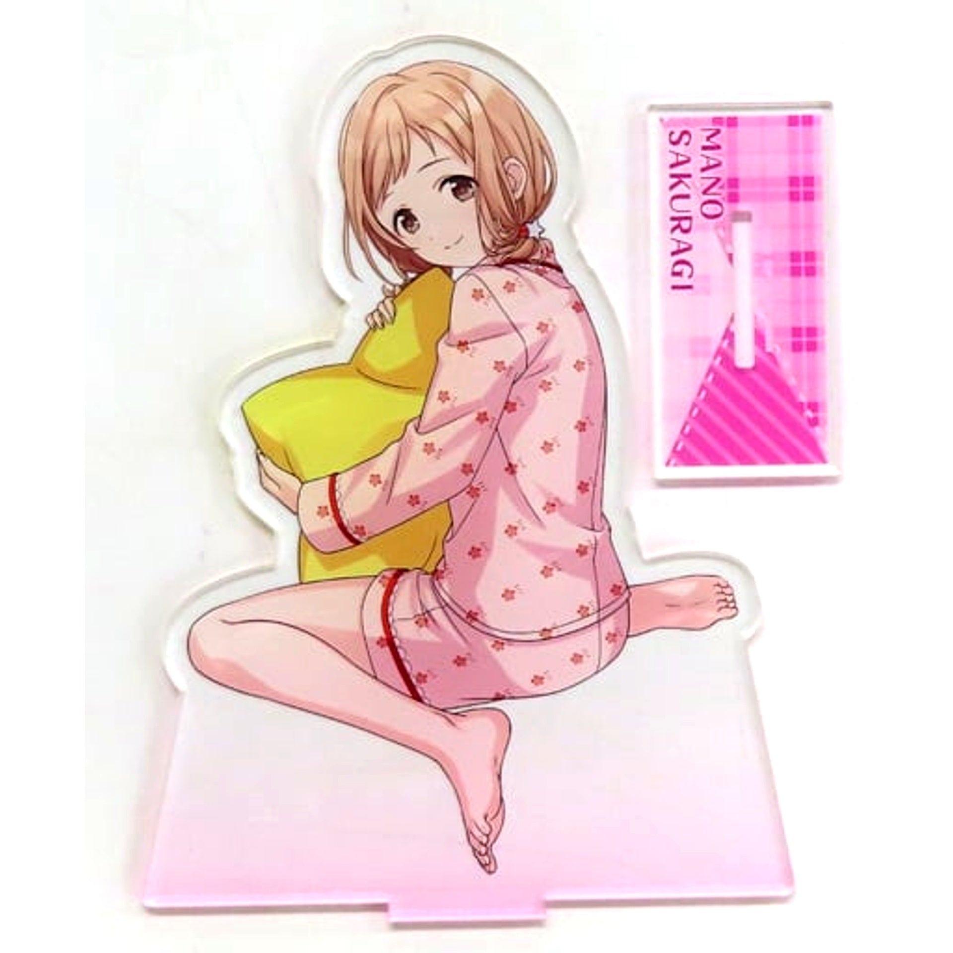 Mano Sakuragi SHINY COLORS Mega Acrylic Plate with Stand Private Dress Down Namco Ltd [USED]