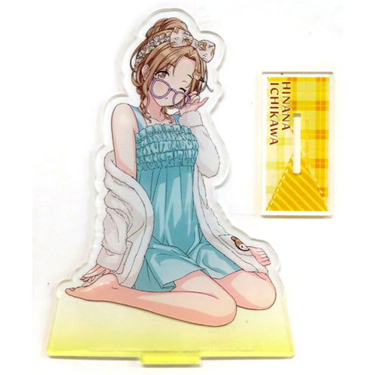 Hinana Ichikawa Mega Acrylic Plate with Stand Private Dress Down THE IDOLM@STER Shiny Colors Namco Limited [USED]