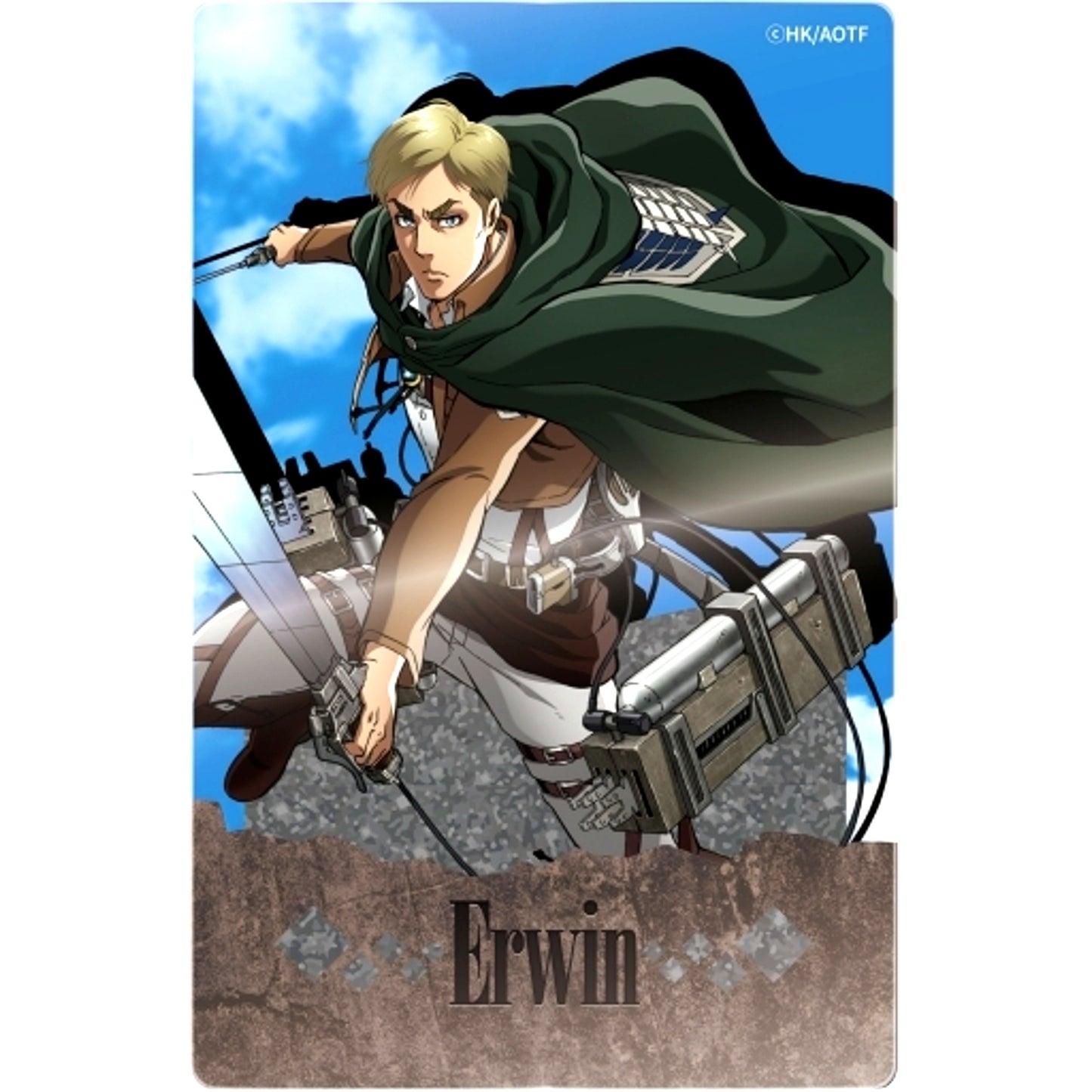 Erwin Smith Attack on Titan Glitter Acrylic Block [USED]
