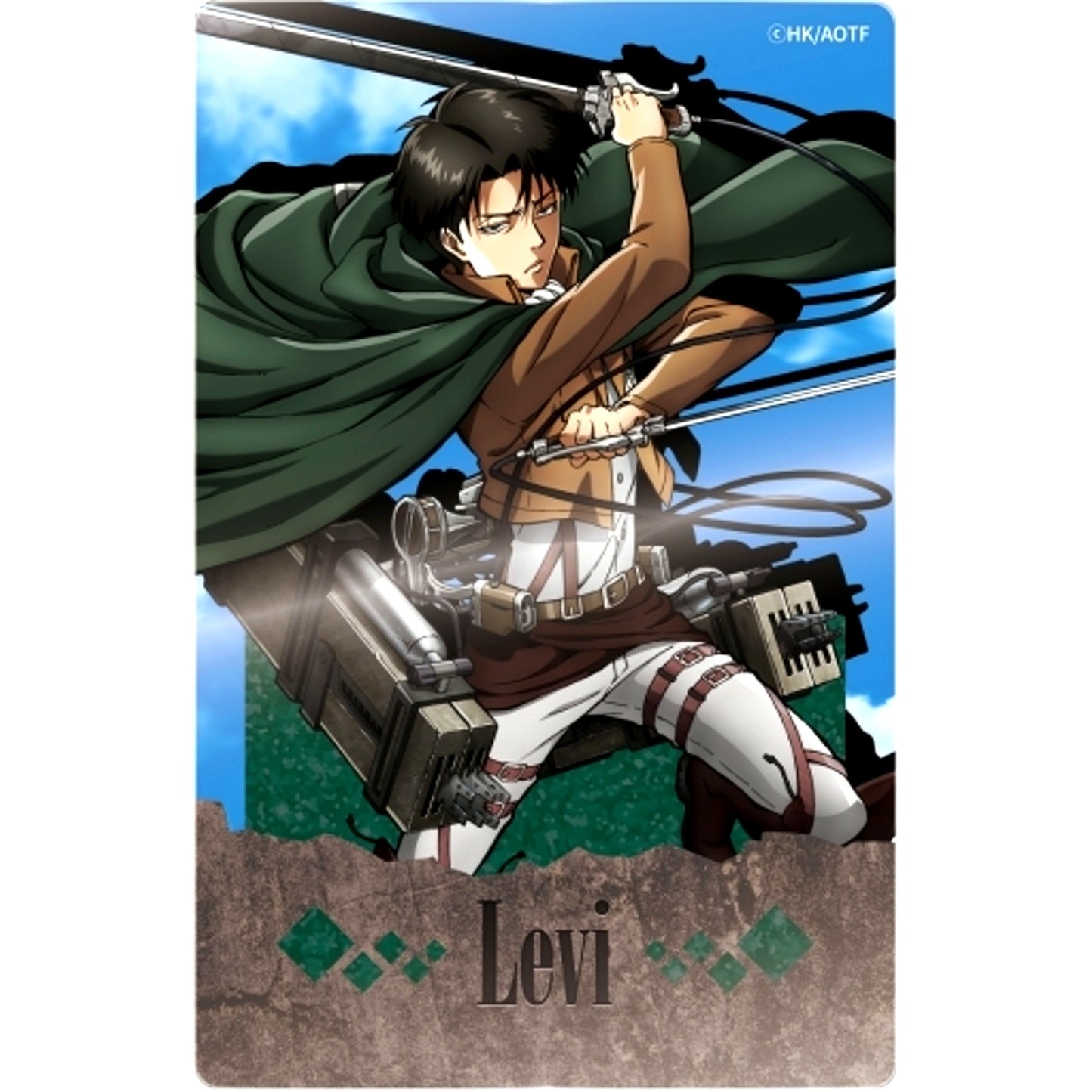 Levi Ackerman Attack on Titan Glitter Acrylic Block [USED]