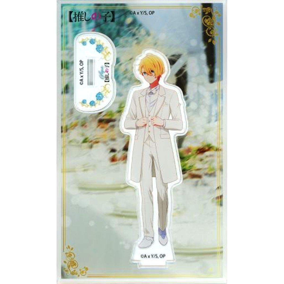 Aquamarine Hoshino Acrylic Stand Oshi No Ko x Karaoke no Tetsujin [USED]