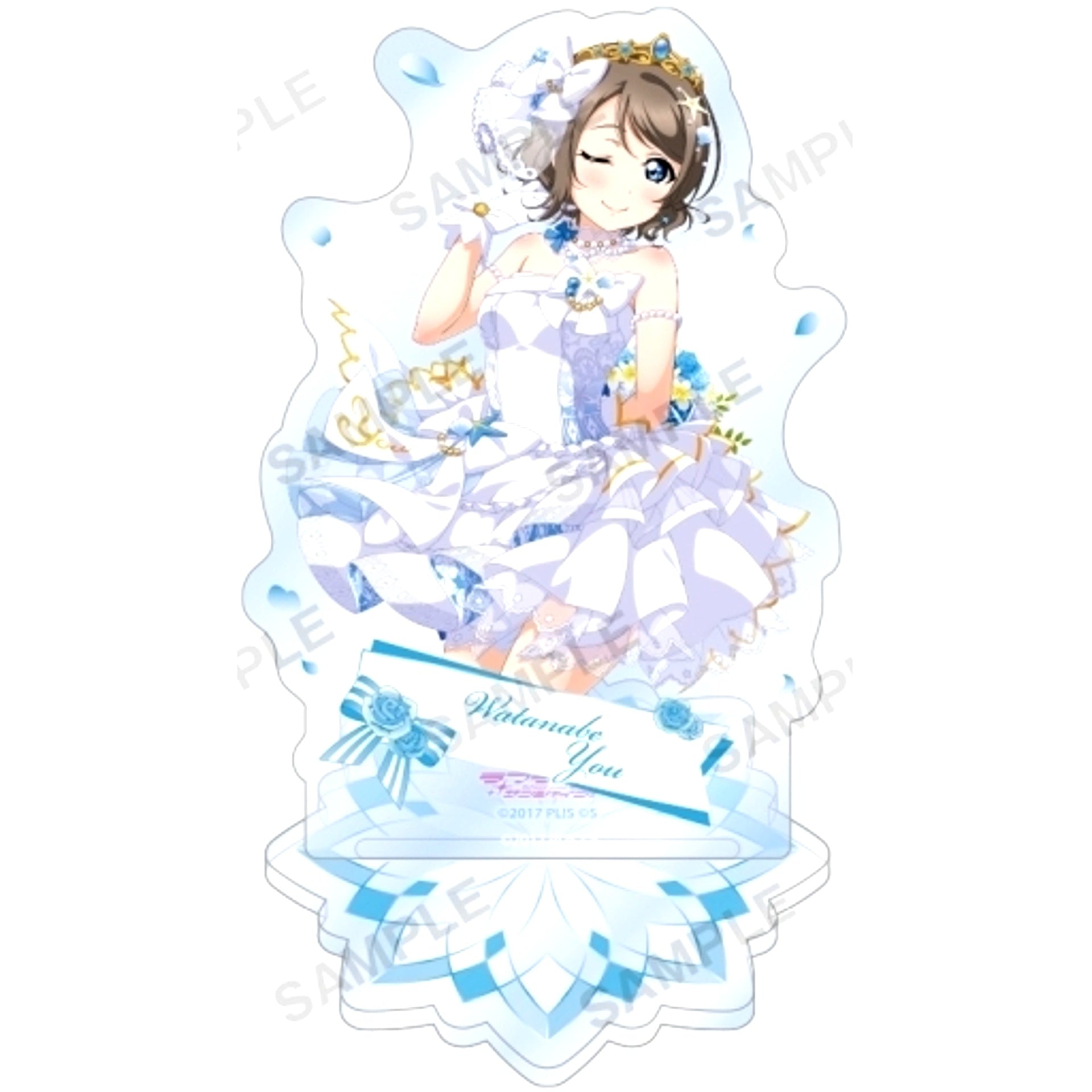 You Watanabe Aqours Shine Bride Ver. Acrylic Stand Love Live! School Idol Festival [USED]
