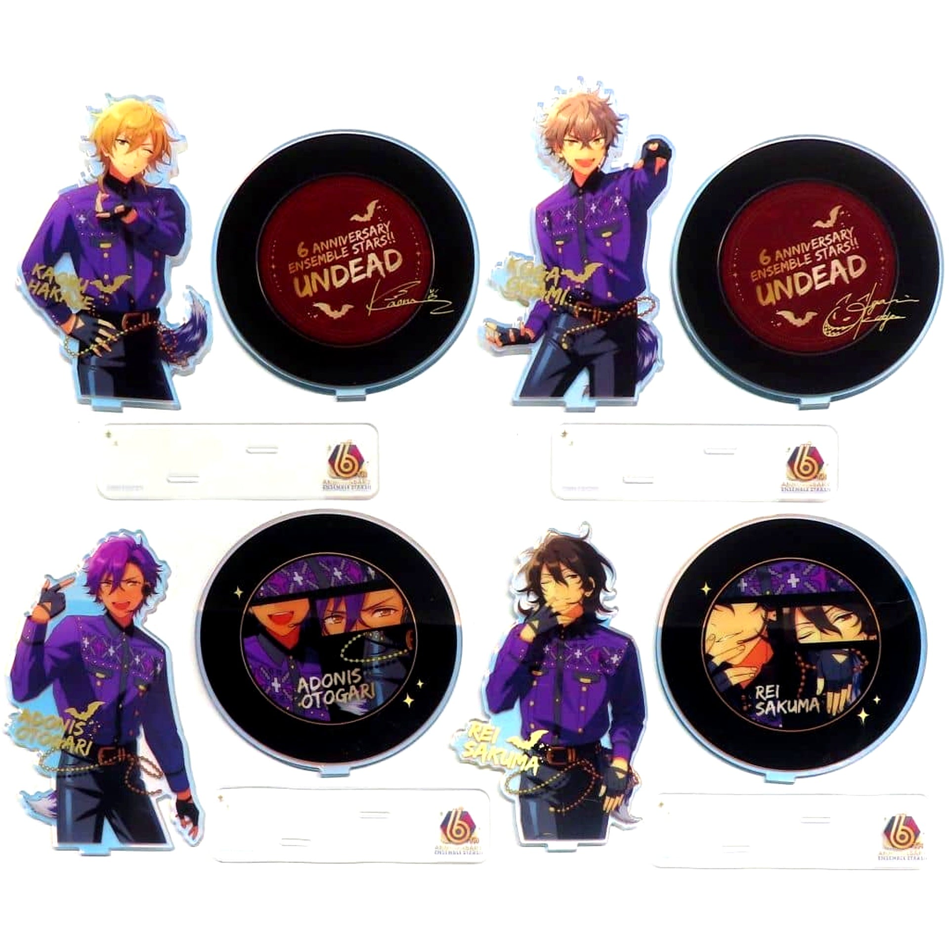 UNDEAD Ensemble Stars!! Gunsei / Myriad Stars Acrylic Stand Set China 6th Anniversary Commemorative Goods [USED]