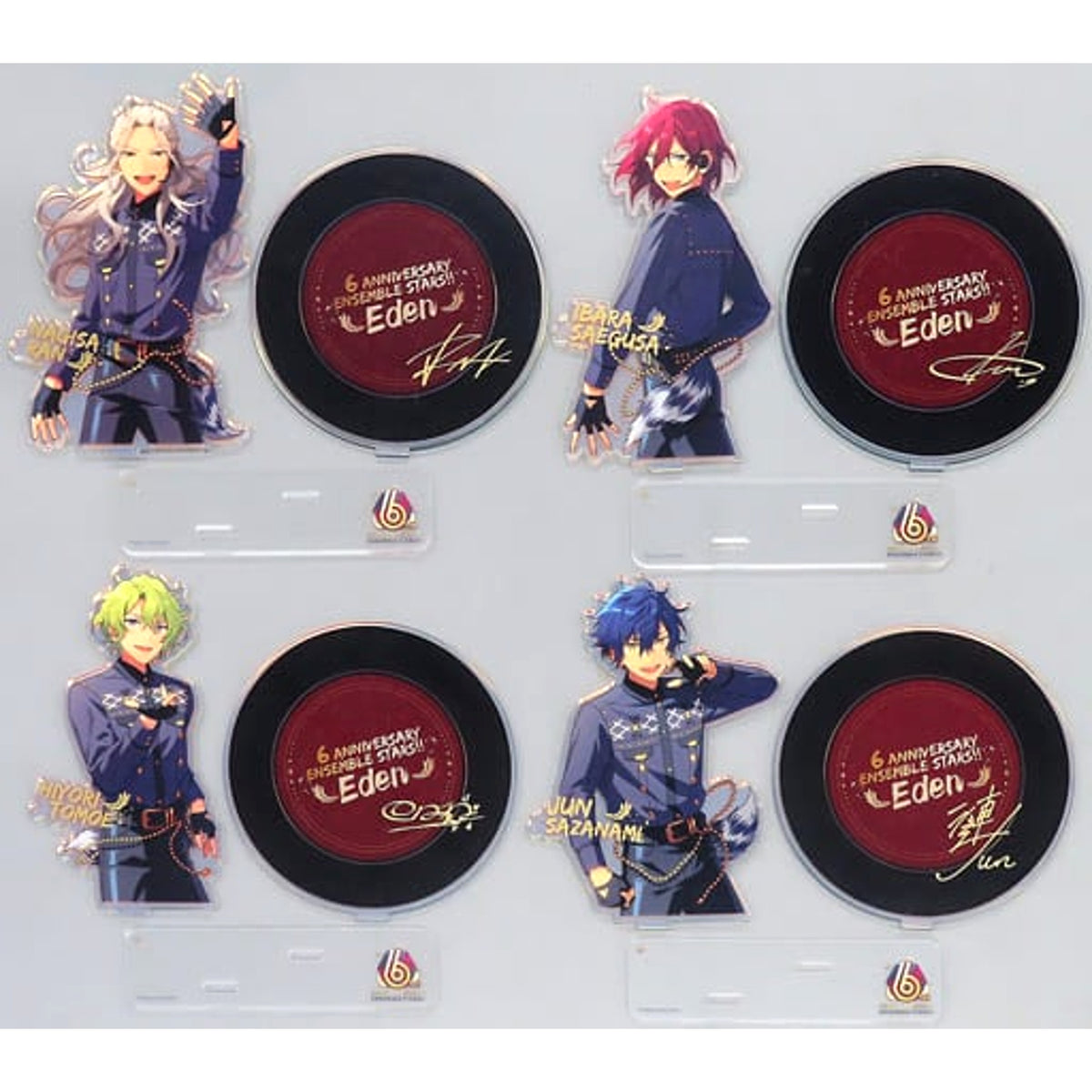 Ensemble Stars!! Eden Gunsei Acrylic Stand Set China 6th Anniversary Limited Edition Acrylic Stands [USED]