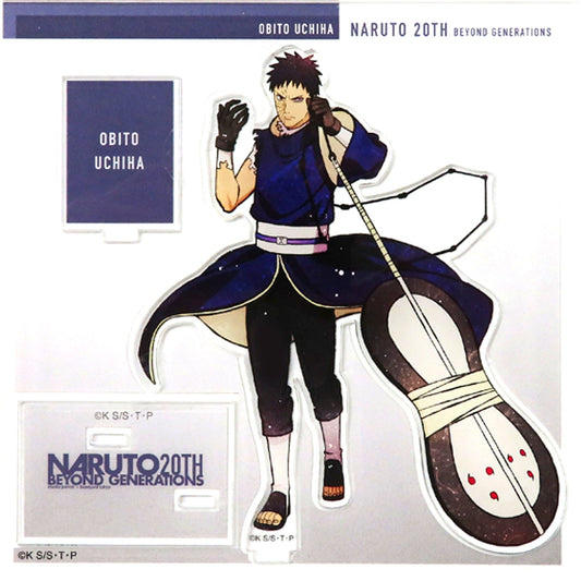 Obito Uchiha Naruto Acrylic Stand Standing Ver. BG Illustration 20th BEYOND GENERATIONS [USED]