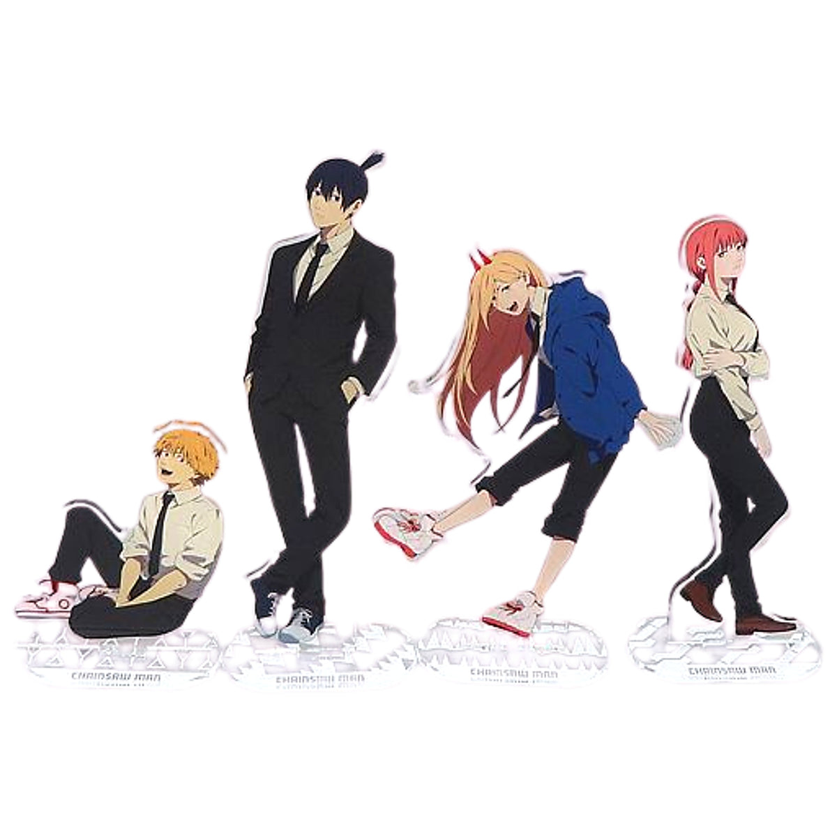 Chainsaw Man Power & Others Newly Drawn Acrylic Stand Mappa Online Limited Bonus for Purchasing All Blu-ray/DVD Vol.1 to Vol.4 4 Types Set Acrylic Stands [USED]