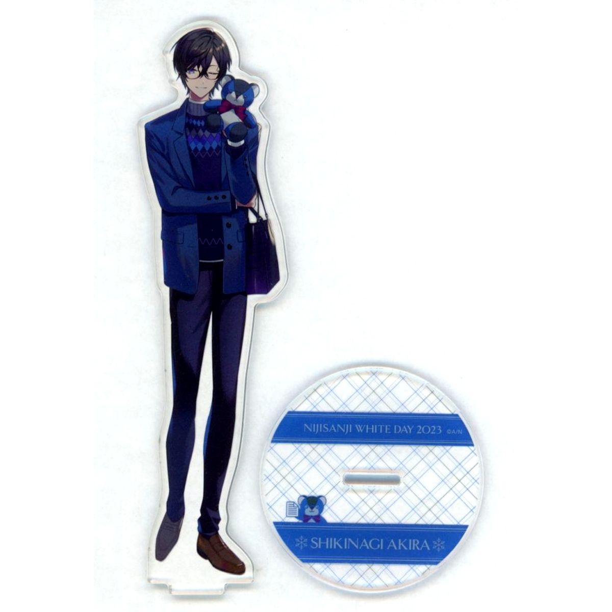 Single Item Shikinagi Akira Acrylic Stand Virtual YouTuber Nijisanji White Day 2023 [USED]