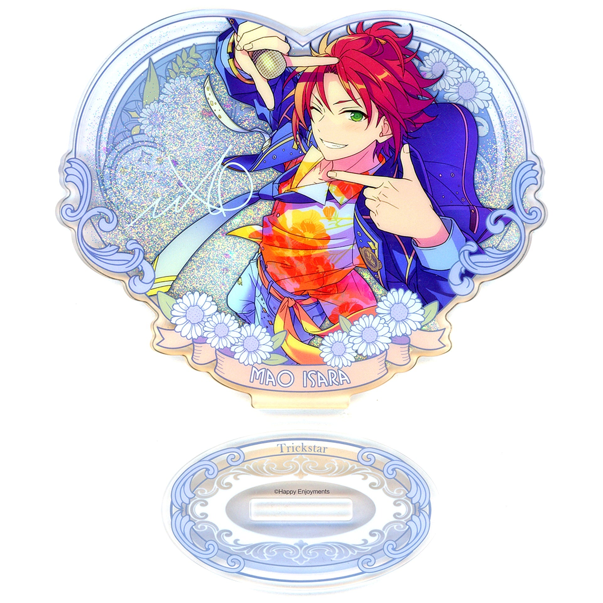 Mao Isara Single Item Ensemble Stars!! Flower Contract Quicksand Acrylic Stand China Limited [USED]