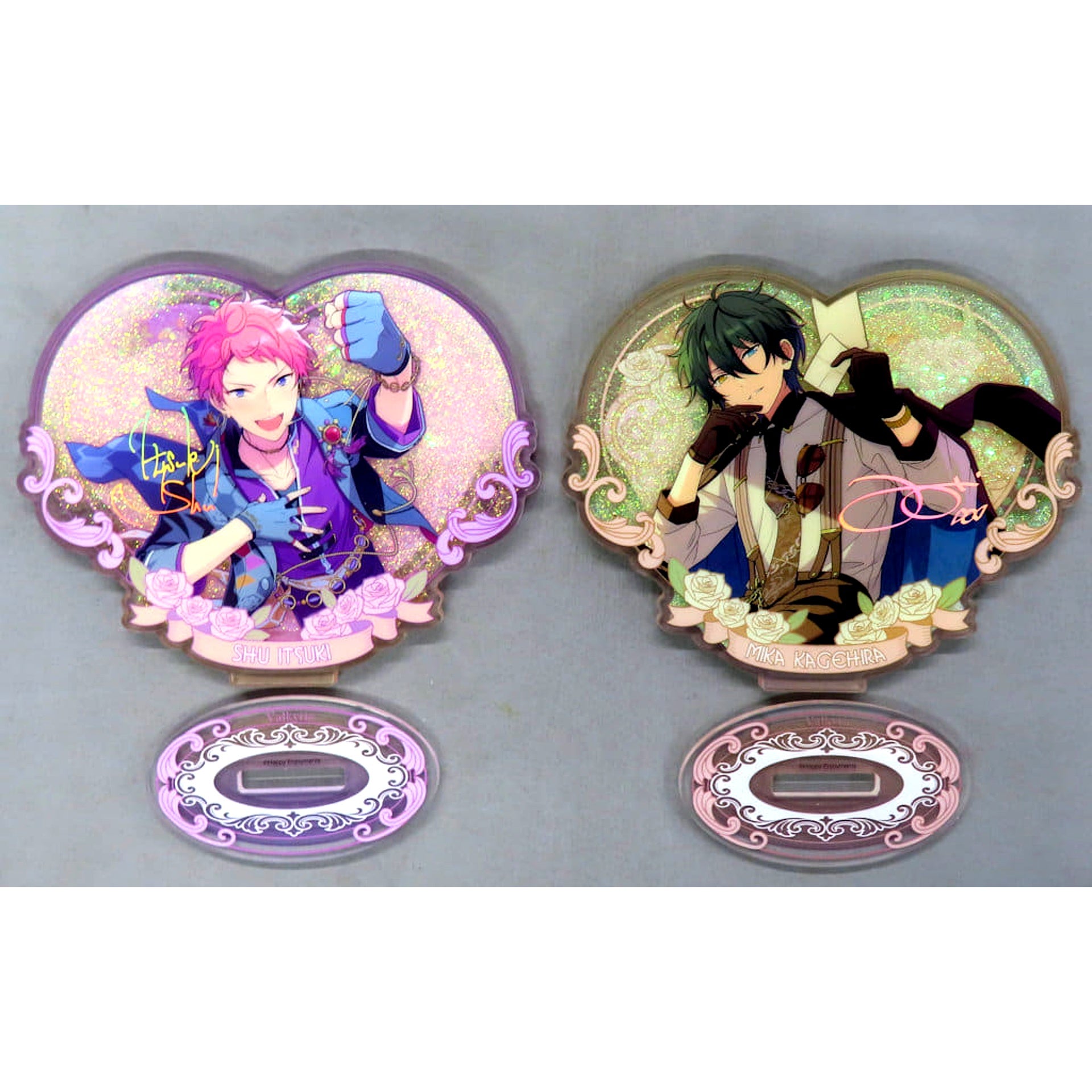 Valkyrie Ensemble Stars!! Flower Contract Flowing Sand Acrylic Stand Set China Exclusive [USED]