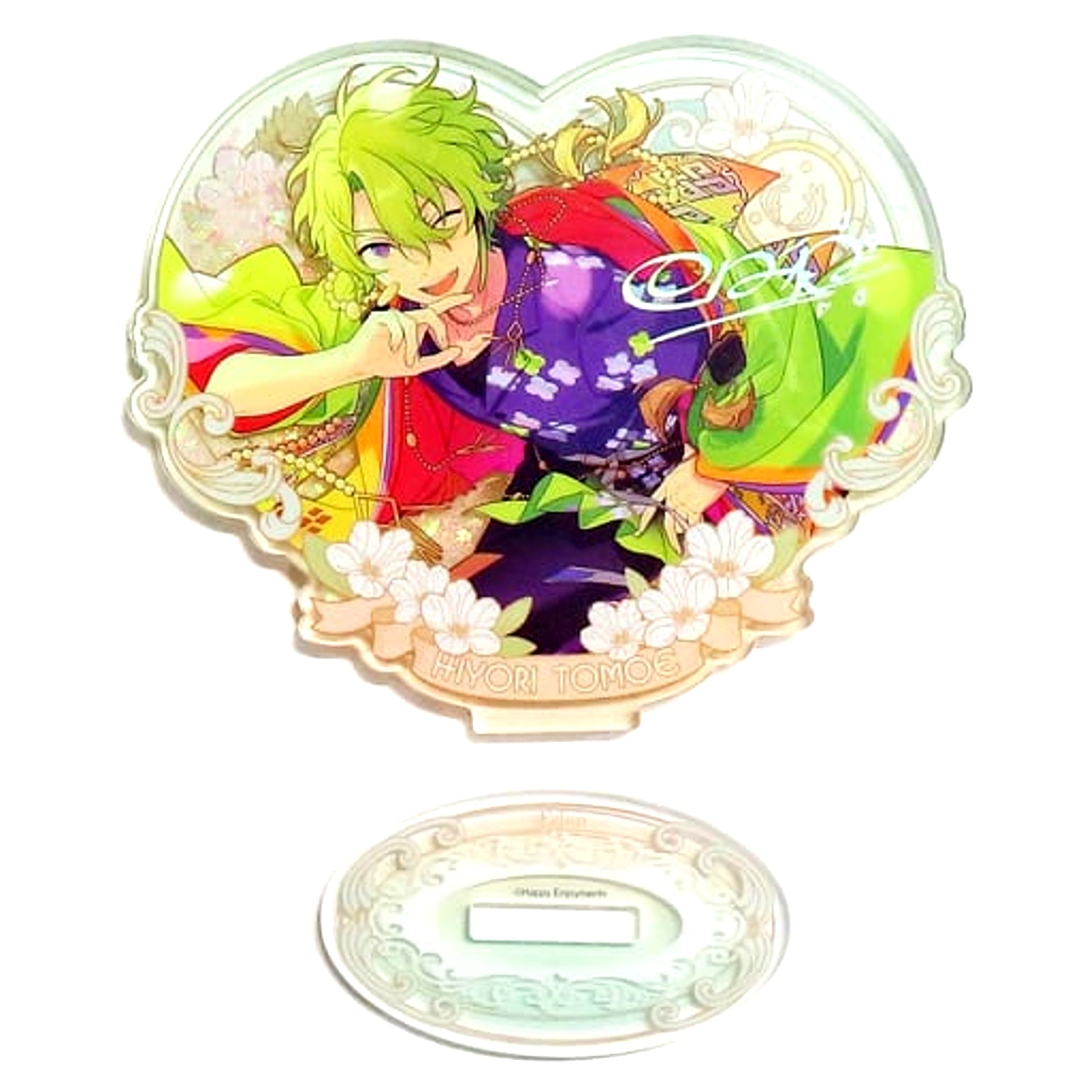 Hiyori Tomoe Ensemble Stars!! Flower Contract Flowing Sand Acrylic Stand Single, China Exclusive [USED]