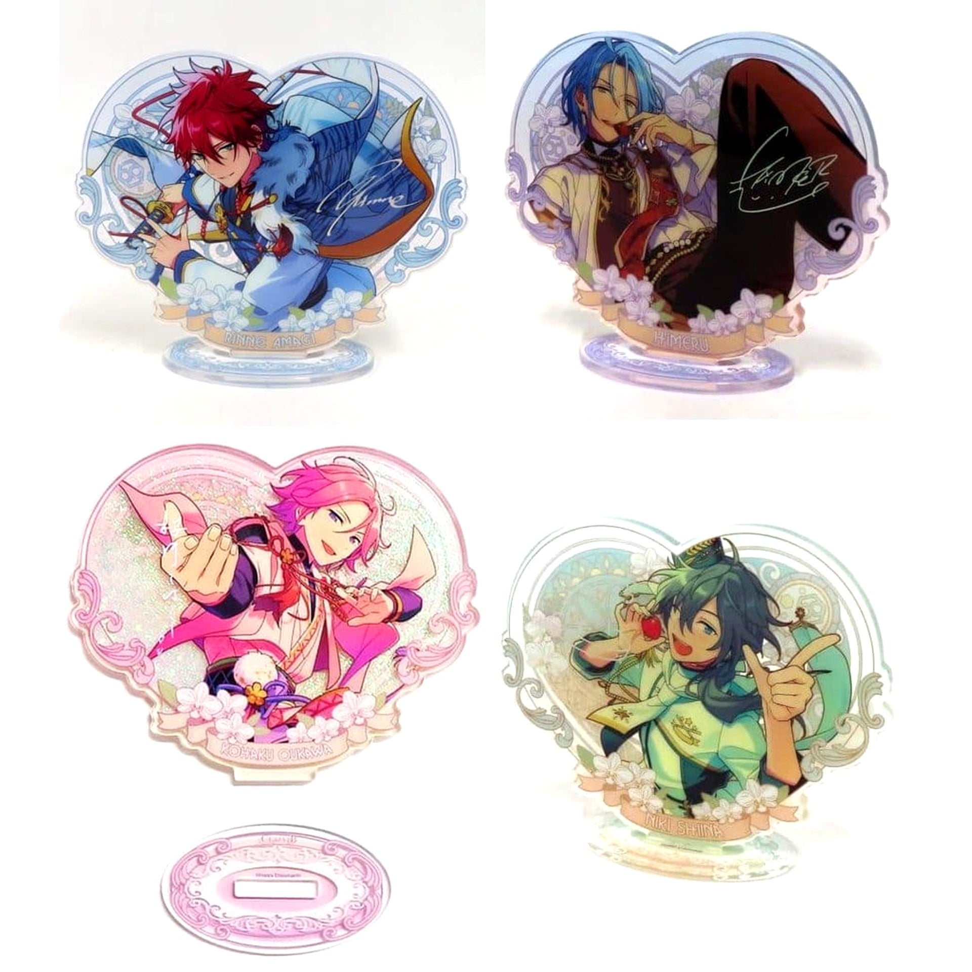 Ensemble Stars!! Crazy:B Flower Contract Flowing Sand Acrylic Stand Set China Limited Acrylic Stands [USED]