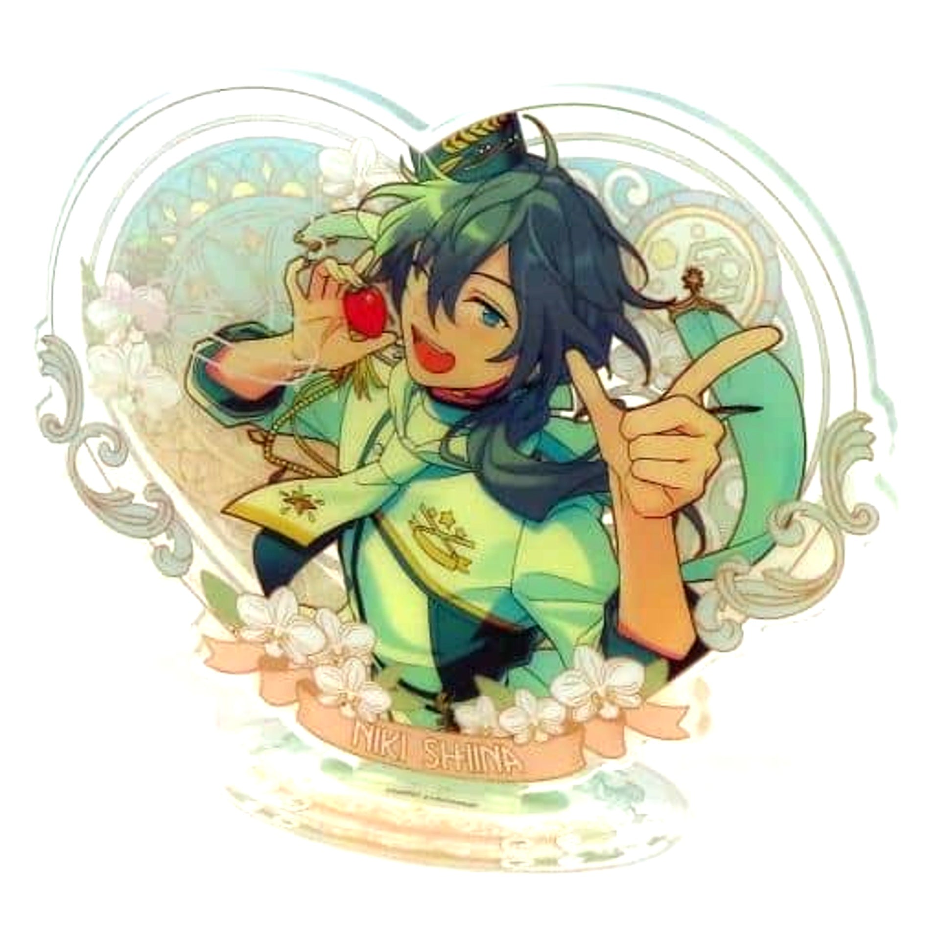 Niki Shiina Ensemble Stars!! Flower Contract Flowing Sand Acrylic Stand Single, China Exclusive [USED]
