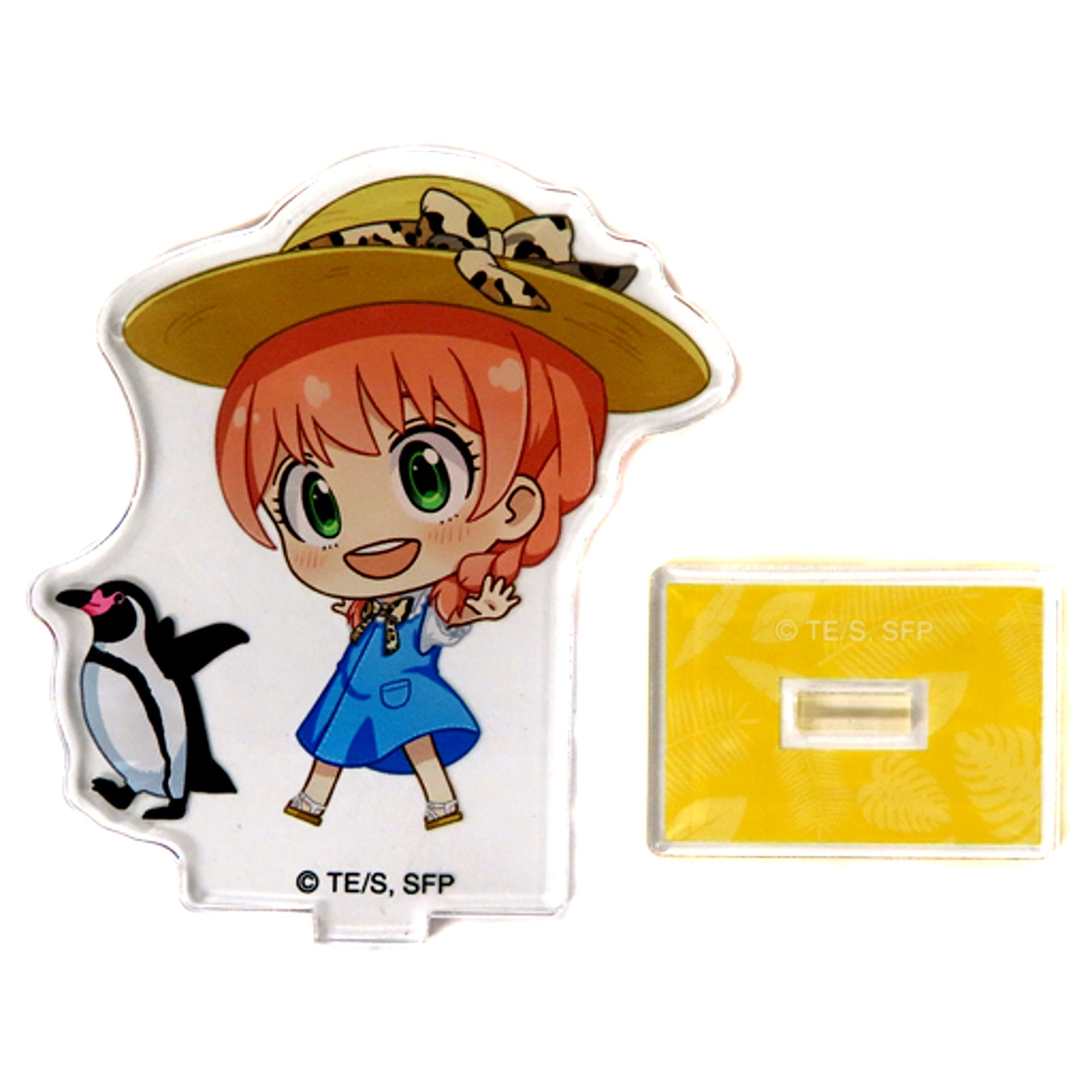 Anya Forger x Humboldt Penguin Spy x Family Trading Chibi Character Acrylic Stand in Tobu Zoo [USED]