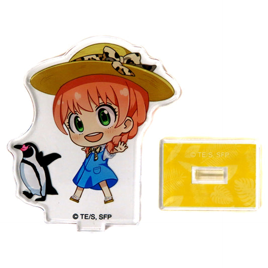 Anya Forger x Humboldt Penguin Spy x Family Trading Chibi Character Acrylic Stand in Tobu Zoo [USED]