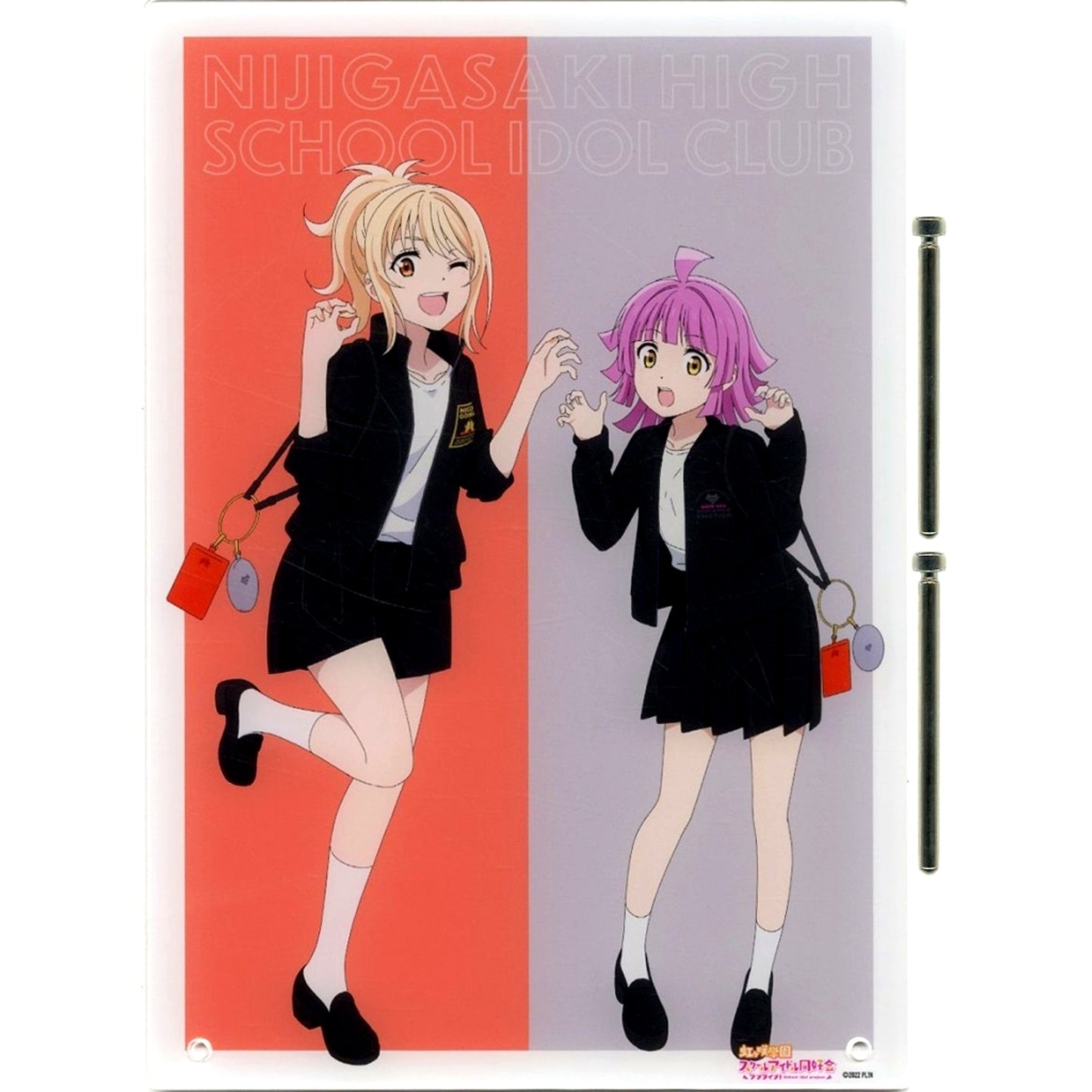 Ai Miyashita & Rina Tennoji Matching Outfit Ver. arti-mate Illustration A4 Acrylic Panel Love Live! Nijigasaki High School Idol Club [USED]