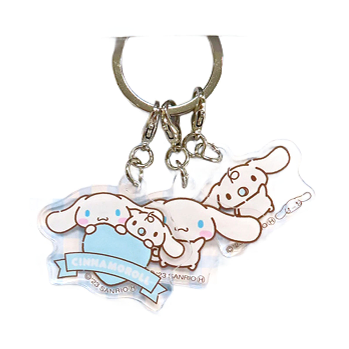 Sanrio Characters Cinnamoroll Friends Triple Acrylic Keychain Keychains [USED]