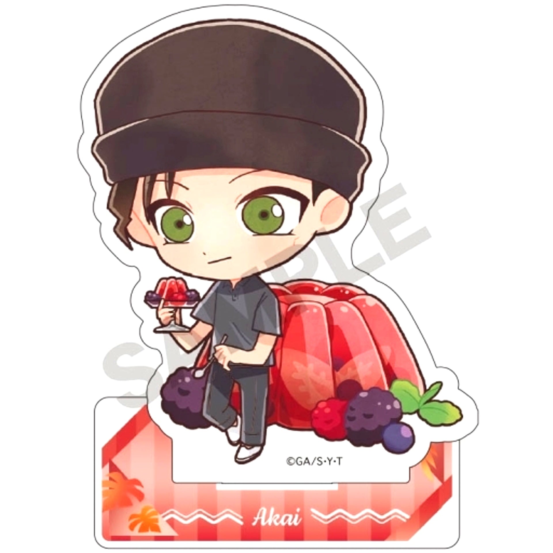 Shuichi Akai Detective Conan Chara Peco Summer Acrylic Stand [USED]