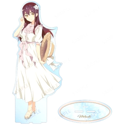 Mizuki Ayanokoji Yuri Is My Job! White Dress ver. Newly Drawn Illustration Jumbo Acrylic Stand [USED]