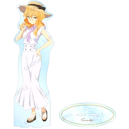 Junka Tachibana Yuri Is My Job! Newly Drawn Illustration Extra Large Acrylic Stand White Dress Ver [USED]