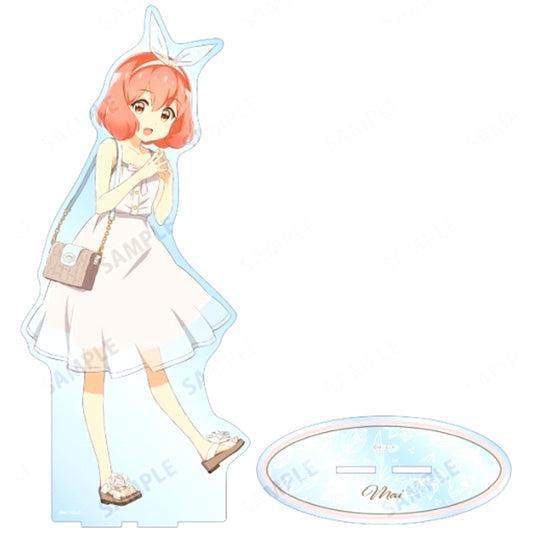 Mai Mikoshiba White Dress Ver. Yuri Is My Job! Illustration Oversized Acrylic Stand [USED]