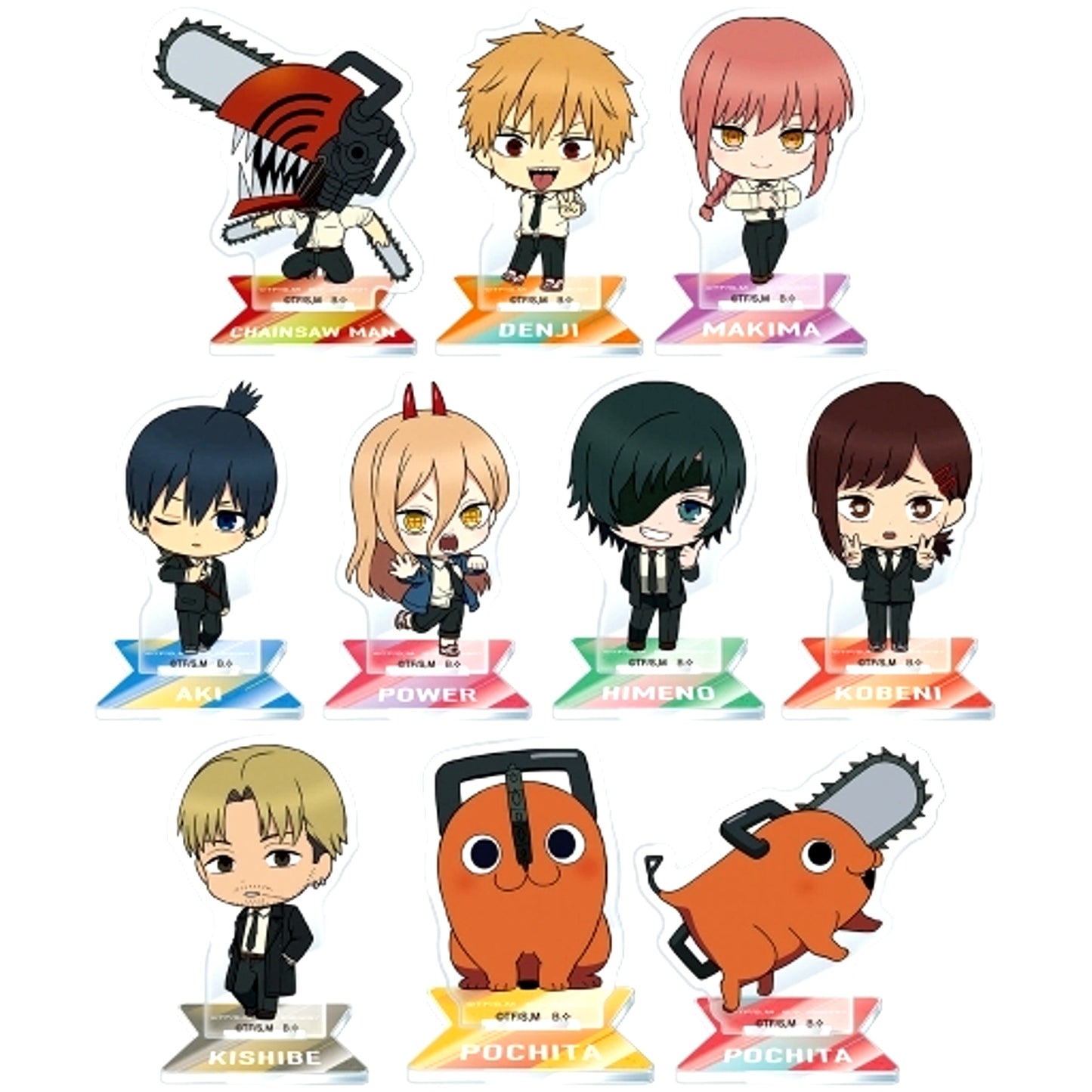 Set of 10 Chainsaw Man Acrylic Stand [USED]
