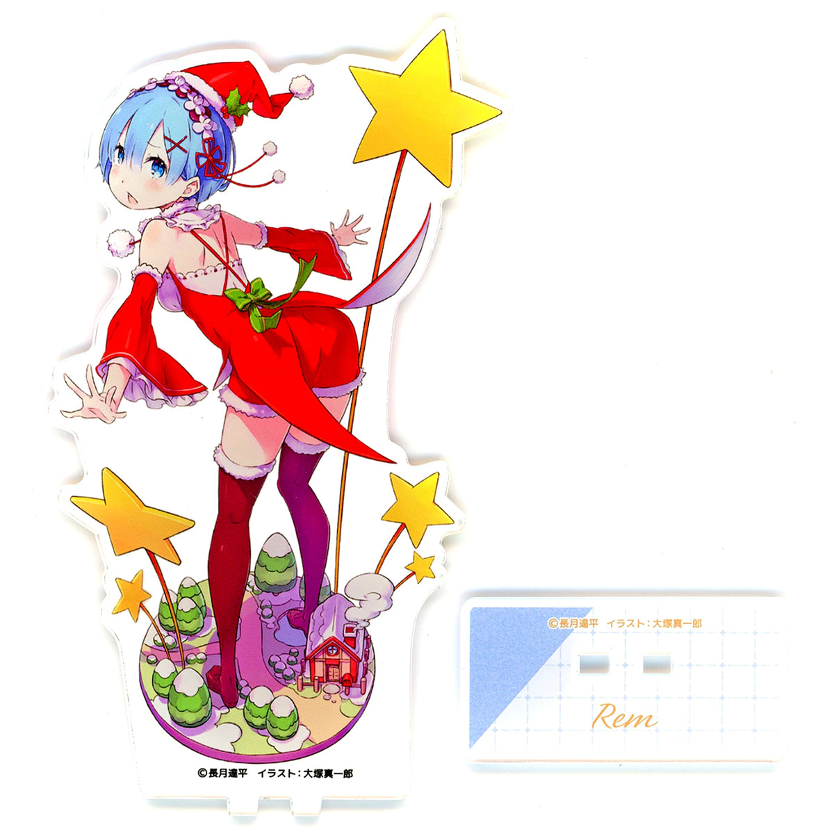 Rem Re:ZERO -Starting Life in Another World- x Gratte animate cafe BIG Acrylic Stand [USED]